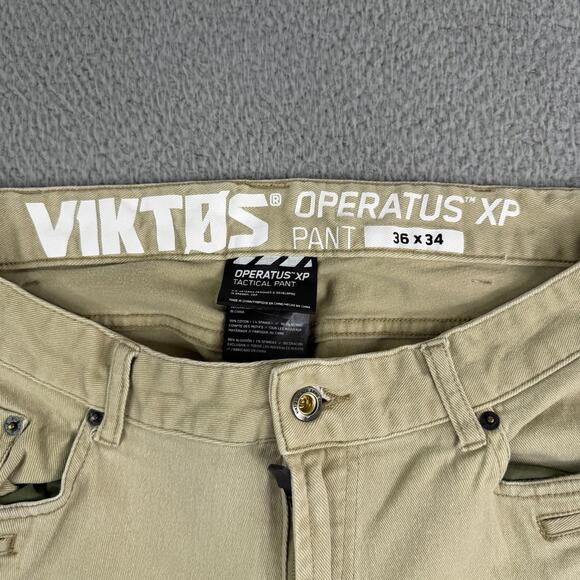 Viktos Operatus XP Tactical Khaki Denim Pants Men's 36x34 Military Stretch Jeans - Picture 3 of 14